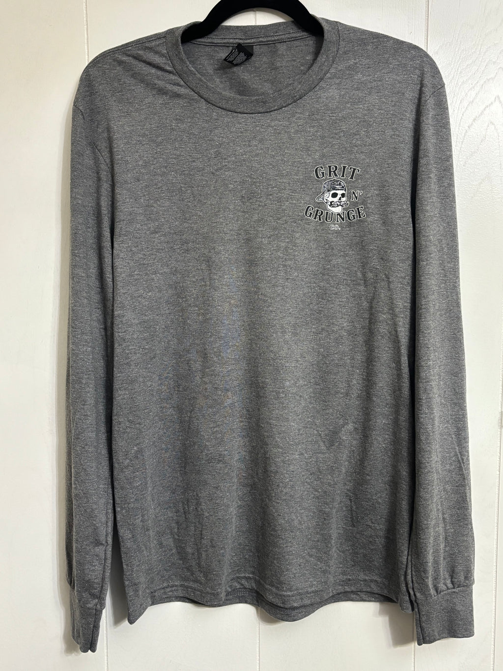 Grey “No Polish” Long Sleeve Tee